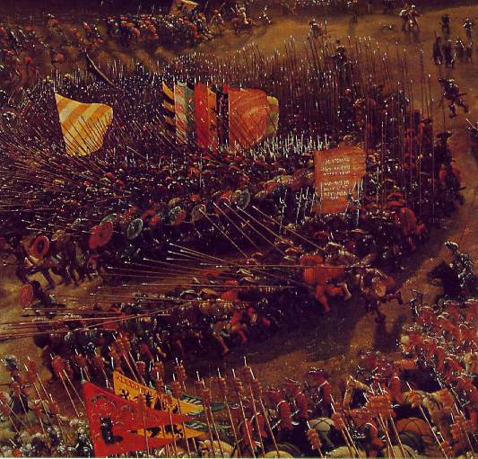 Изображение в архиве: Altdorfer The battle of Issus, 1528-29, Detalj 2, Alte Pinak, Автор: Altdorfer, Albrecht